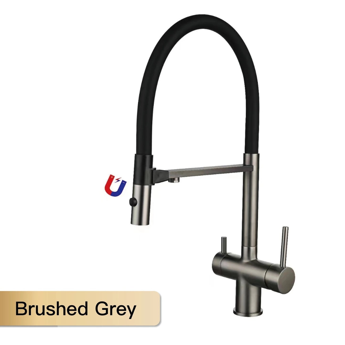 Gold Brass Kitchen Faucet with Filter