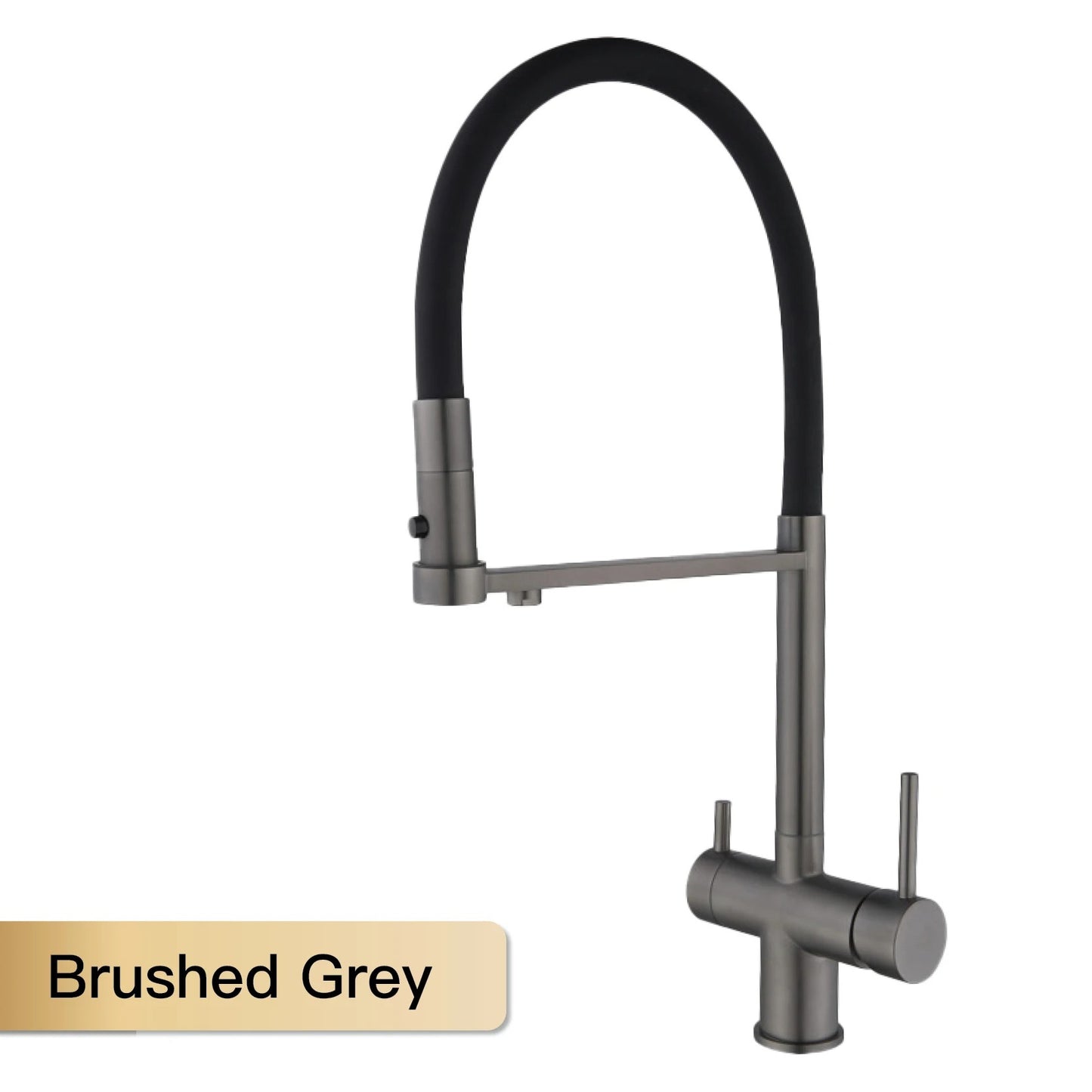 Gold Brass Kitchen Faucet with Filter