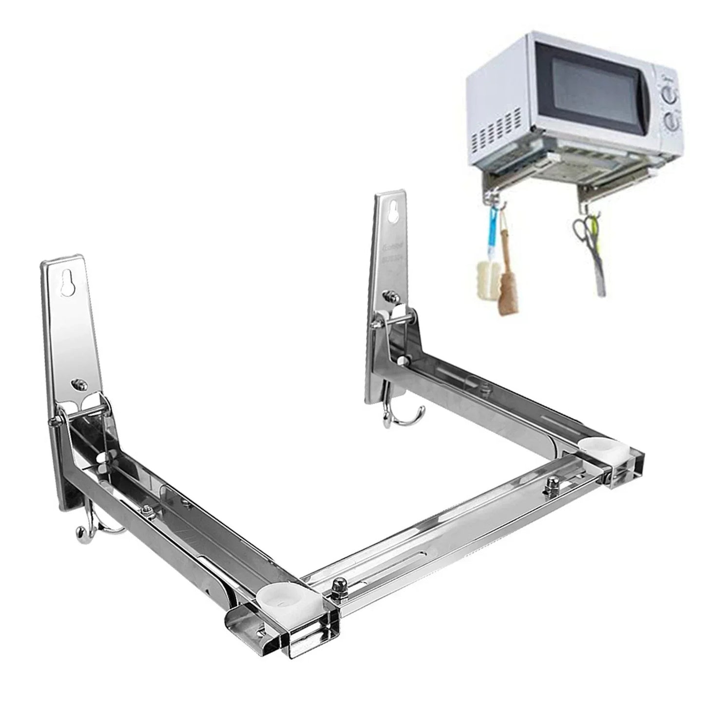 Wall Mounted Microwave Storage Shelf