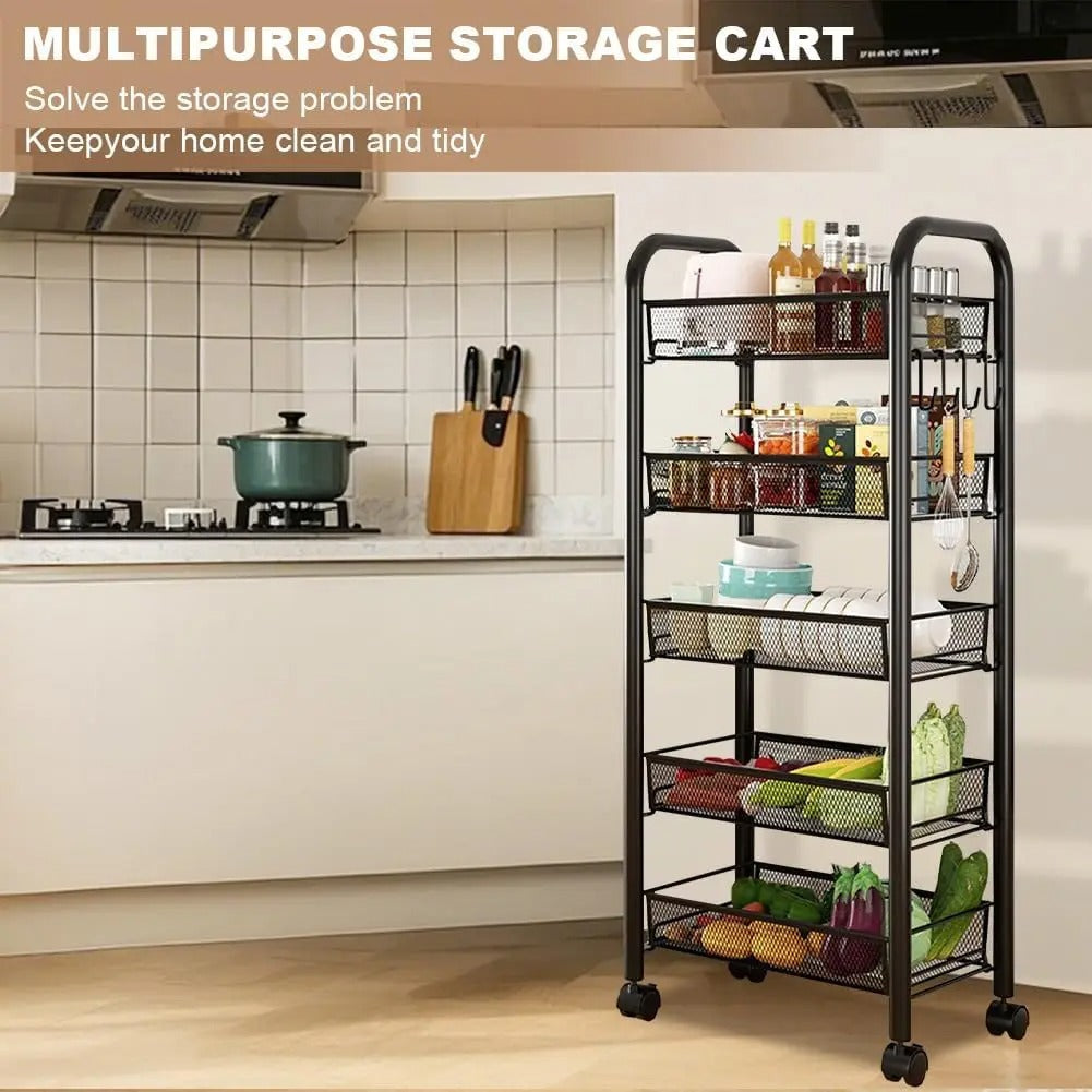 5-Tier Mobile Storage Cart