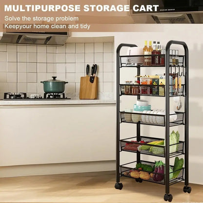 5-Tier Mobile Storage Cart