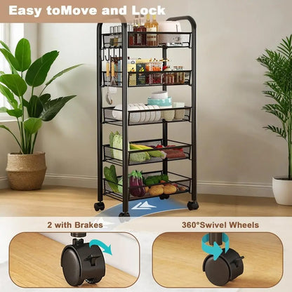 5-Tier Mobile Storage Cart