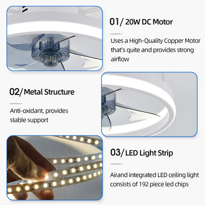 Remote Control Ceiling Fan Light